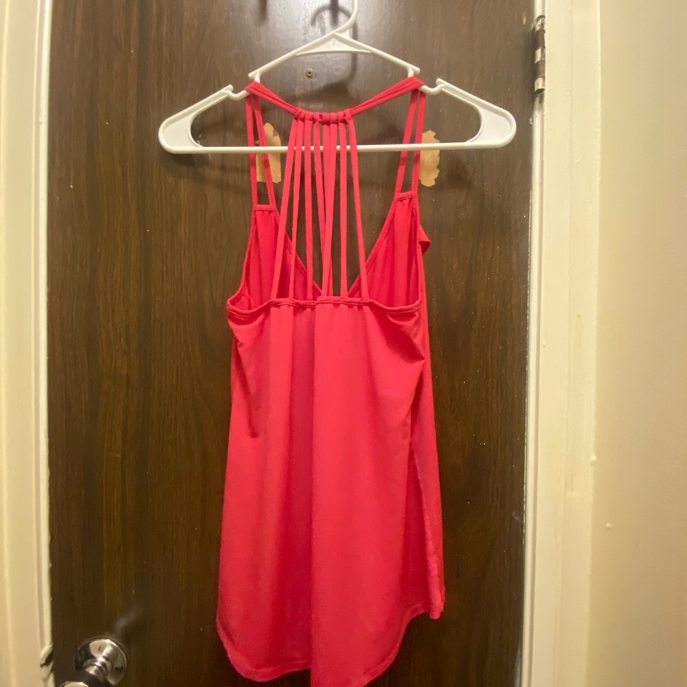 Socialite Pink Ruffled Tank Top - Picture 6 of 10